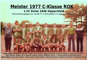 FC Eiche 1977- Meistermannschaft C-Klasse