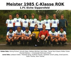 FC Eiche 1985- Meistermannschaft C-Klasse